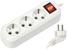 Удлинитель с заземлением и выключателем Smartbuy 3х5,0м 16А 3500Вт белый картинка 